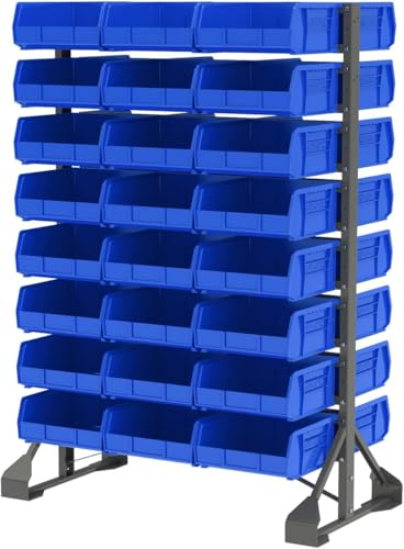 Akro-Mils 30235 AkroBins Plastic Storage Bins, 11"x11"x5", Black, 6-Pack - color: Black