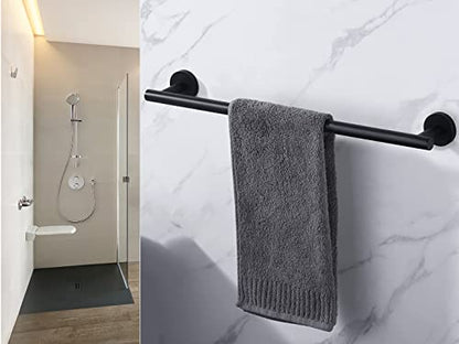 24 Inch Towel Bar 2 Pack for Bathroom 9/12/16/24/28/33 Inch Kitchen Hand Towel Holder Matted Black Stainless Steel 304 RUSTPROOF Wall Mount Towel Rod 2 of Pack (2, Matted Black, 24 Inch) - color: Matted Black, size: 24 Inch