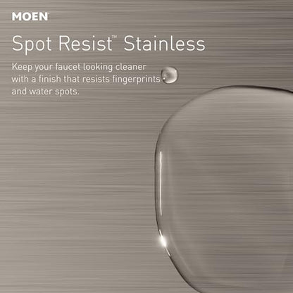 Moen 3942SRS Kitchen Soap Dispenser, Spot Resist Stainless | Refillable design, Deck-mounted installation, Built-in sink accessory, Spot resist stainless finish - color: Spot Resist Stainless