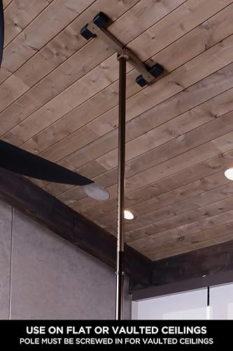 Sure Stand Pole, Elderly Tension Mounted Floor to Ceiling Transfer-Pole, Bathroom Safety Grab Bar and Stability Rail with Adjustable Curved Hand Grips and Padded Handle, Deep Bronze - color: Deep Bronze, size: Sure Stand Pole