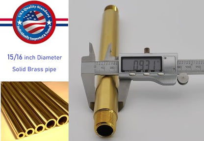 Shower Arm and O-Ring Flange, 3 inch, Solid Brass, Round, Both Soldered 1/2 NPT Tapered Threads, Straight Shower Arm Extension, Ceiling Shower Head Arm for Rainfall Shower (Matte Brushed Gold) - color: Matte Brushed Gold