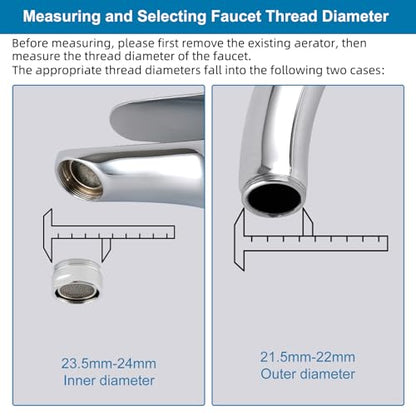 Hibbent Sink Faucet to Garden Hose Adapter, 360-Degree Swivel 55/64 Inch Female Thread, Sink Hose Attachment for Faucet Adapter Connector, Chrome - color: Chrome, style: Female Adapter