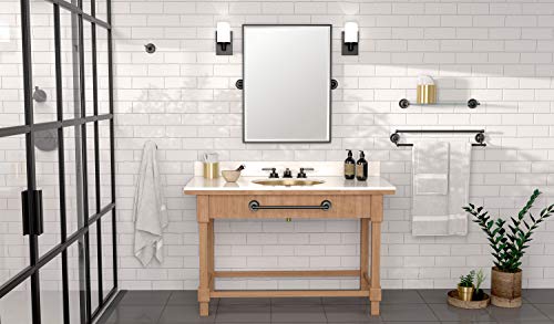 Gatco 5073MX Designer II Towel Ring, Wall-Mounted Bathroom Hand Towel Ring, 6.5" Face (Matte Black Finish) - color: Matte Black