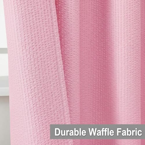 Small Stall Shower Curtain - Embossed Textured Bathroom Curtain, 36 x 72 Shower Curtain for RV Camper, Machine Washable Water Resistance, Hot Pink - color: Hot Pink, size: 36"W x 72"L (Pack of 1)