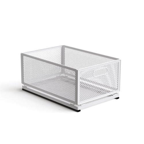 Pull Out Cabinet Organizer, Slide Out Drawers Fixed with Adhesive Nano Film, Pantry Shelves Sliding Drawer Storage Organization for Kitchen/Bathroom/Bedroom (19.7*13.8*8.3inch/50*35*21.2cm) - size: 19.7*13.8*8.3inch/50*35*21.2cm