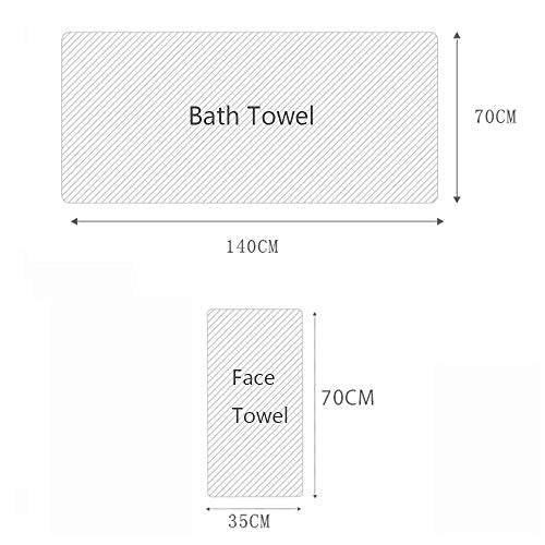 Cotton Material Waffle Bath Towel Soft Absorbent Towel for Bathroom Hotel Household Quick Drying(Light Pink 34 x 74cm) - size: Light Pink 34 x 74cm