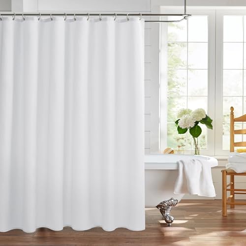 Nasitos Fabric Shower Curtain Liners with Magnets 2 Pack 70X72 Inch White | Washable & Water Resistant Lighweight Cloth Shower Liner for Bathroom, Soft Hotel Quality, Standard Size - color: White, size: 70"W x 72"L (Pack of 2)