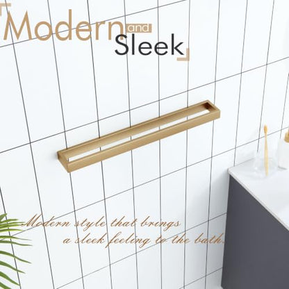 KOKOSIRI Towel Bar for Bathroom Wall Mount Bath Towel Holder 24-Inch Kitchen Rack Champagne Bronze Stainless Steel, 1 Pack B4008CPG-L24 - color: Champagne Bronze, size: 24-Inch