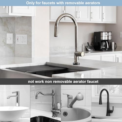 Sink Faucet Quick Connector, Faucet to Garden Hose Snap Coupling Adapter | Compatible with Dishwasher Washer Bathroom/Kitchen/Shower Hose/Garden Hose