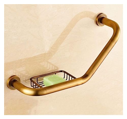 Grab Rails Bath Wall Attachment Handrails Grab Bar Rails Safety Grab Bar - Wall-Mounted Towel Rack, Stainless Steel Non-Slip Support Handle, Rail with Soap Holder Toilet