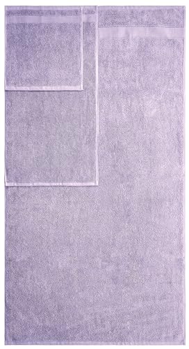 American Veteran Towel, 6 Piece Towel Set for Bathroom, 100% Cotton Turkish Bathroom Towels, 2 Bath Towels 2 Hand Towels 2 Washcloths, Lilac - color: Lilac, size: X Large 6 PC