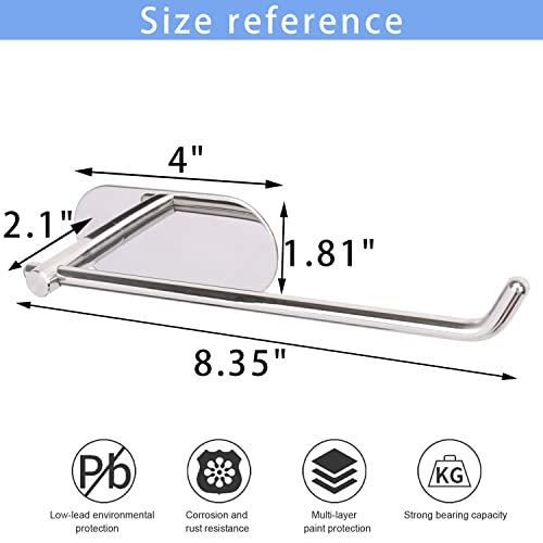 TocTen Hand Towel Holder, No Drilling Stick on Wall Towel Bar, SUS 304 Stainless Steel Towel Rod, Strong Self Adhesive Towel Rack/Hanger for Bathroom Kitchen (Polished Chrome) - color: Polished Chrome, size: 1 Pack 8.35 inch