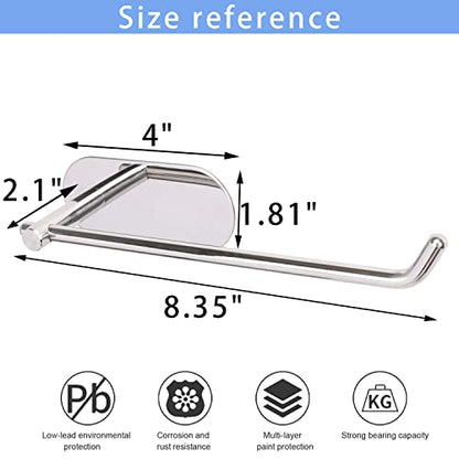 TocTen Hand Towel Holder, No Drilling Stick on Wall Towel Bar, SUS 304 Stainless Steel Towel Rod, Strong Self Adhesive Towel Rack/Hanger for Bathroom Kitchen (Polished Chrome) - color: Polished Chrome, size: 1 Pack 8.35 inch
