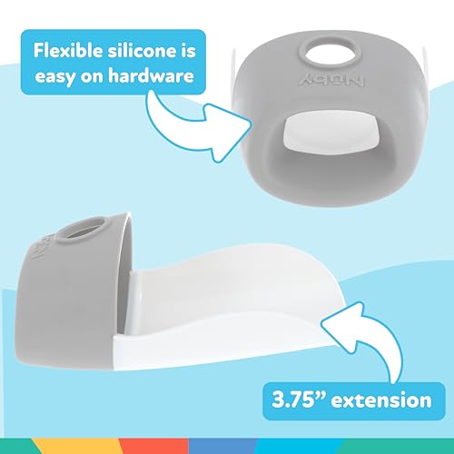 Nuby 2-in-1 Faucet Extenders for Toddlers - 2 Pack - Sink Extension for Bathroom or Kitchen - Helps Water Reach Kids for Handwashing