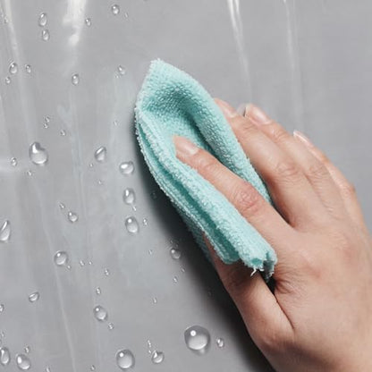 Barossa Design Extra Heavy Duty Shower Curtain Liner Clear, 72x72 | Premium Thick PEVA, Rustproof Metal Grommets, Soft Waterproof Plastic Shower Curtain with 3 Magnets for Bathroom - color: 1c. Transparent, size: 72"W x 72"L (Pack of 1)