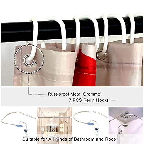 Funny Small Shower Stall Curtain Set, Fun Anime Monster Narrow Stand up Shower Curtains for Bathroom Cool Asian Japanese Bathroom Decor Polyester Fabric-36" x 72" - size: 36"W x 72"L (Pack of 1)