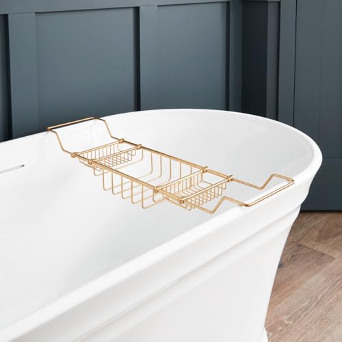 Signature Hardware 123695 Nottingham Brass Tub Caddy - color: Chrome