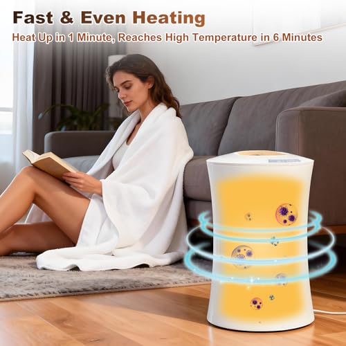 Large Towel Warmer Bucket, Heated Towel Bucket with 3 Heat Modes & 24H Timer, Auto Shut Off, Fits Oversized Towels, Bathrobes, Blankets for Bathroom Spa