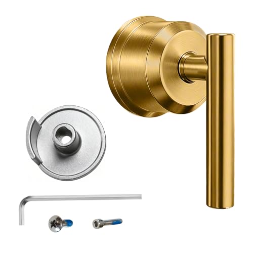 All Metal Replacement for Moen Tub/Shower Lever Handle, Compatible with Moen Posi Temp Shower Handle and for Cartridge,Single Handle Faucets for Adjust Water Volume and Temperature,Retro Gold - color: Retro Gold