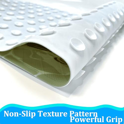 Cute Cartoon Non-Slip Bath Mat for Tub - Anti-Slip Kids Bathtub Mat, Slip-Resistant Shower Mat for Bathroom Safety, 35 X 15.3 Inch, Easy to Clean (Ships) - color: Ships