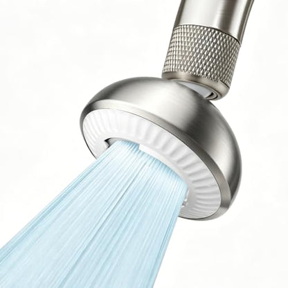 Kitchen Faucet Sprayer Attachment, Anti-Splash 3-Mode Swivel Faucet Extender with Wide Spray Area, 360° Rotating Faucet Aerator, Faucet Head Replacement for Kitchen (Brushed Nickel) - color: Brushed Nickel