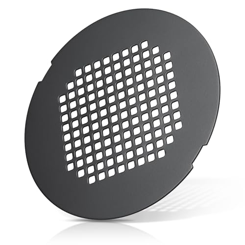 Shower Drain Cover, Drain Hair Catcher Snap-in Replacement Strainer | Matt Black Round Grate, Drain Protector Designed for 4.25" OD Standard Round Shower Drains - color: A-matt Black