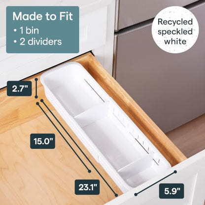 YouCopia DrawerFit Sliding Drawer Sorter, Adjustable Drawer Organizer - style: Sorter
