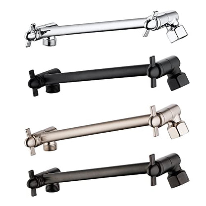 Shower Extension Adjustable Height and Angle Shower Head Extension Arm for Rain Shower Head, Shower Arm Extender Hardware (Oil Rubbed Bronze, 10 Inch) - color: Oil Rubbed Bronze, size: 10 Inch