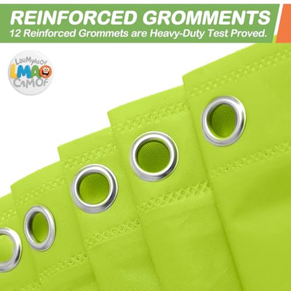 2 Pack | Light Green Plastic Shower Curtain Or Liner, 72x72 Inch Lightweight Plastic Bathroom Shower Showroom Inner Curtain with Rustproof Metal Grommet Holes and Weighted Magnets - color: Green