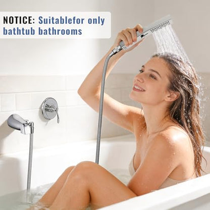 G-Promise All Metal 2 Function Bathtub Faucet with Sprayer, Universal Fit | All Metal, Built to Last, Multifunction with Flow Control, Universal Fit for 1/2 & 3/4 Inch Pipes, Bathroom upgrade