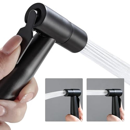 BARROCK 2 Pack Bidet Sprayer Head Only, Stainless Steel Handheld Shattaf Jet Spray for Toilet, Baby Cloth Diaper Sprayer with Adjustable Water Pressure Control, Matte Black - color: Matte Black