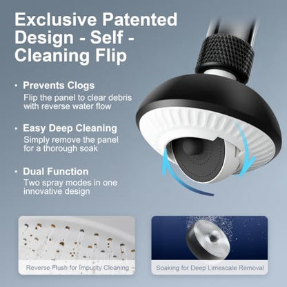 Kitchen Faucet Sprayer Attachment, Anti-Splash 3-Mode Swivel Faucet Extender with Wide Spray Area, 360° Rotating Faucet Aerator, Faucet Head Replacement for Kitchen (Black) - color: Black