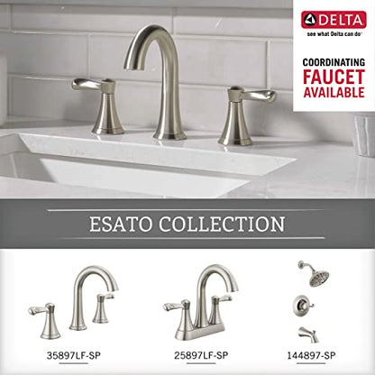 Delta Toilet Paper Holder | Spring Loaded | Brushed Nickel | Wall Mount | EsatoBathroom Accessories