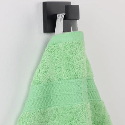 Superior Rayon From Bamboo Cotton Blend 6 Piece Towel Set, Bathroom, Gym, Spa, Essentials, Includes; 2 Face Towels/ Washcloths 13” x 13”, 2 Hand Towels 16” x 30”, 2 Bath Towels 30” x 54”, Spring Green