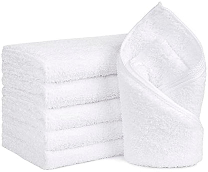 Orighty 6-Pack White Hand Towels - Quick Drying & Absorbent Microfiber Gym Towels 16x28 inches - Lightweight & Thin White Yoga Towel - Multi-Purpose Camping Towel for SPA, Hotel & Bathroom | Quick Drying & Absorbent, Lightweight & Thin White Yoga Towel -