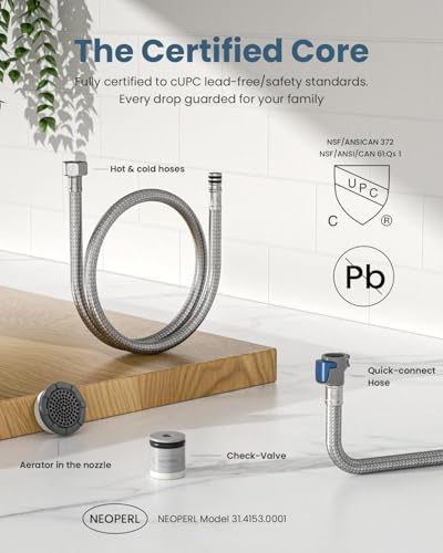 APPASO 2 Handles 4 Hole Kitchen Faucet with Pull Down Sprayer Brushed Gold | Gold Kitchen Faucets with Soap Dispenser, Modern High Arc Stainless Steel for 3 & 4 Hole Sinks, Spot Free, Easy to Install - color: 1-Brushed Gold