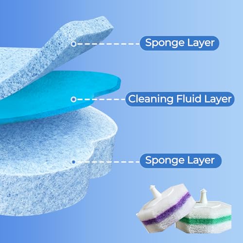 Disposable Toilet Brush Cleaning Supplies, Toilet Bowl Cleaner and Holder Set with 30 Toilet Wand Refill Pads, Wall Mounted Toliet Wand Kit Bathroom Maintenance, Storage Caddy (White) - color: White