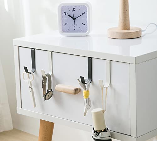 eywlwaar Over The Cabinet Door Single Hooks 10 Pack (10P-White) - color: 10P-White