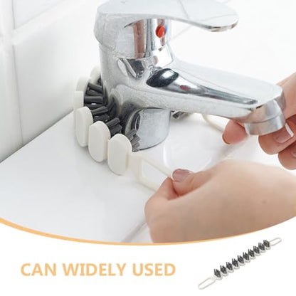 Uonlytech Bendable Cleaning Brush 10.39In Flexible Crevice Tool with Soft Bristles for Narrow Gaps Corners and Small Details Household Car Use 2-Pack