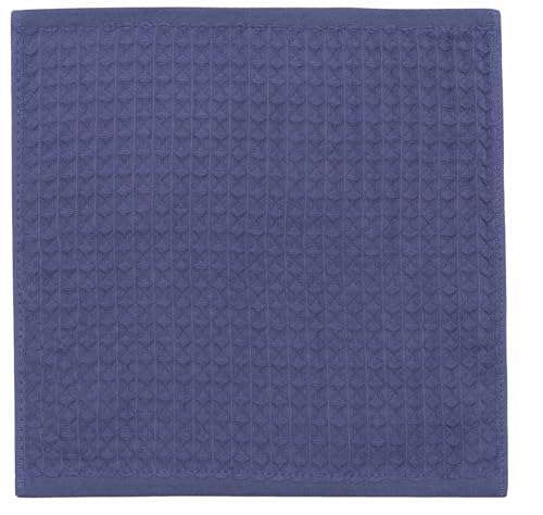 Washcloths Cotton Dish Cloths, 8 Pack,12”x12”,Blue Dish Rags | Soft Kitchen Washcloths Wash Rags, Double Deck Small Hand Towels For Kitchen, Absorbent Dish Cloths For Washing Dishes - color: Blue