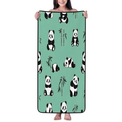 Pandas and Bamboo Soft & Comfort Bath Towel - Superior Absorbent & Quick Drying - 27"*55"