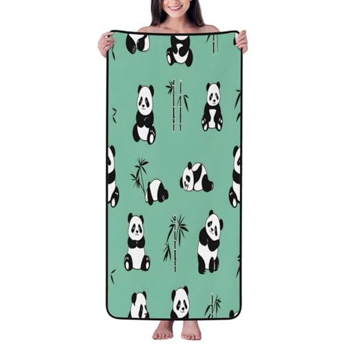 Pandas and Bamboo Soft & Comfort Bath Towel - Superior Absorbent & Quick Drying - 27"*55"