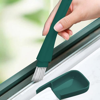 Gap Cleaning Brush for Narrow Spaces, Tile Gap Scrubber, Compact Crevice Cleaning Tool for Window Tracks, Appliances, and Household Use - color: Greener