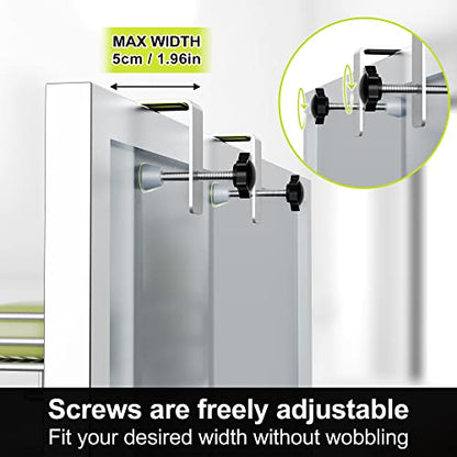 Orimade Over the Door Shower Caddy Adjustable 5 Tier Silver Grey,Bathroom Hanging Organizer Shelf Rustproof with 4 Hooks,Shower Basket with Soap Holder and Suction Cup - color: Silver Grey-5T