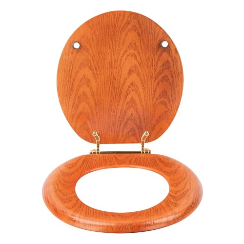 LDR Industries 050 1700 Toilet Seat, Oak - color: Oak