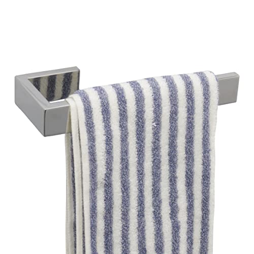 TocTen Hand Towel Holder/Towel Ring - Thicken SUS304 Stainless Steel Bathroom Hand Towel Hanger, 9 Inch Heavy Duty Wall Mounted Towel Rack, Square Hand Towel Bar for Bathroom Hardware (Chrome, 9 in) - color: Chrome, size: 9 In-Rectangular