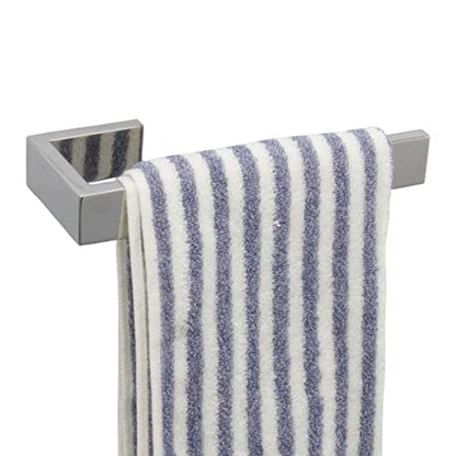 TocTen Hand Towel Holder/Towel Ring - Thicken SUS304 Stainless Steel Bathroom Hand Towel Hanger, 9 Inch Heavy Duty Wall Mounted Towel Rack, Square Hand Towel Bar for Bathroom Hardware (Chrome, 9 in) - color: Chrome, size: 9 In-Rectangular
