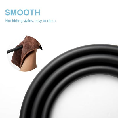 OFFO Ultra-Flex Shower Hose, 198 in Premium RV PVC Handheld Shower Head Hose Flex Hoses Extension with Brass Insert and Nut for Bathing Pet Bathing, Matte Black - color: Matte Black, size: 198 in