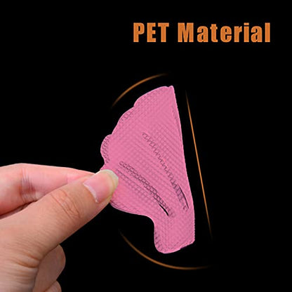 Secopad Non-Slip Bathtub Stickers, 24 PCS Shell Safety Bathroom Tubs Showers Treads Adhesive Decals Scraper (Pink) - color: Pink