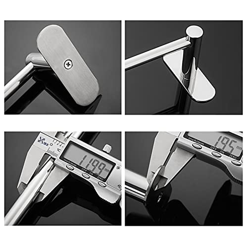 DCFV Bathroom Towel Bar, Rust Proof Hand Towel Holder Kitchen Towel Racks, Bath Accessories Wall Mounted Stainless Steel Shower Towel Rack Multiple Uses (Size : 60cm) - size: 60cm